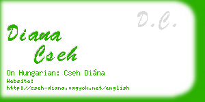 diana cseh business card